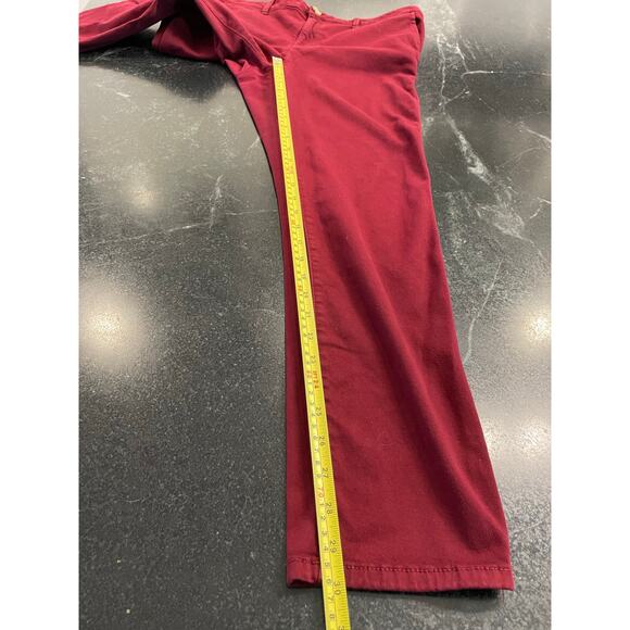 American Eagle Outfitters Maroon Red Twill skinny pant 18 - Picture 9 of 10